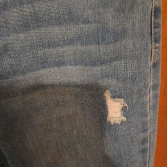 Imperial Girl Light Blue Distressed Skinny Jeans - Picture 4 of 7